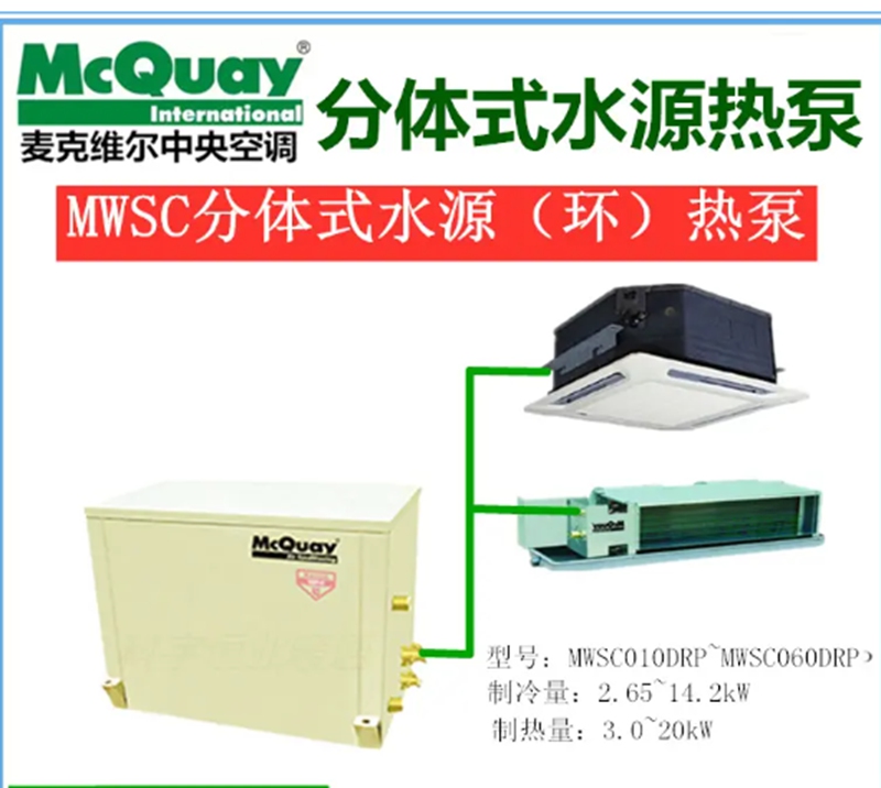 麥克維爾分體水源熱泵機(jī)組